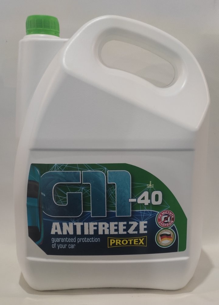 Антифриз -40 (G11) зелений ТМ PROTEX пе (9,60кг)